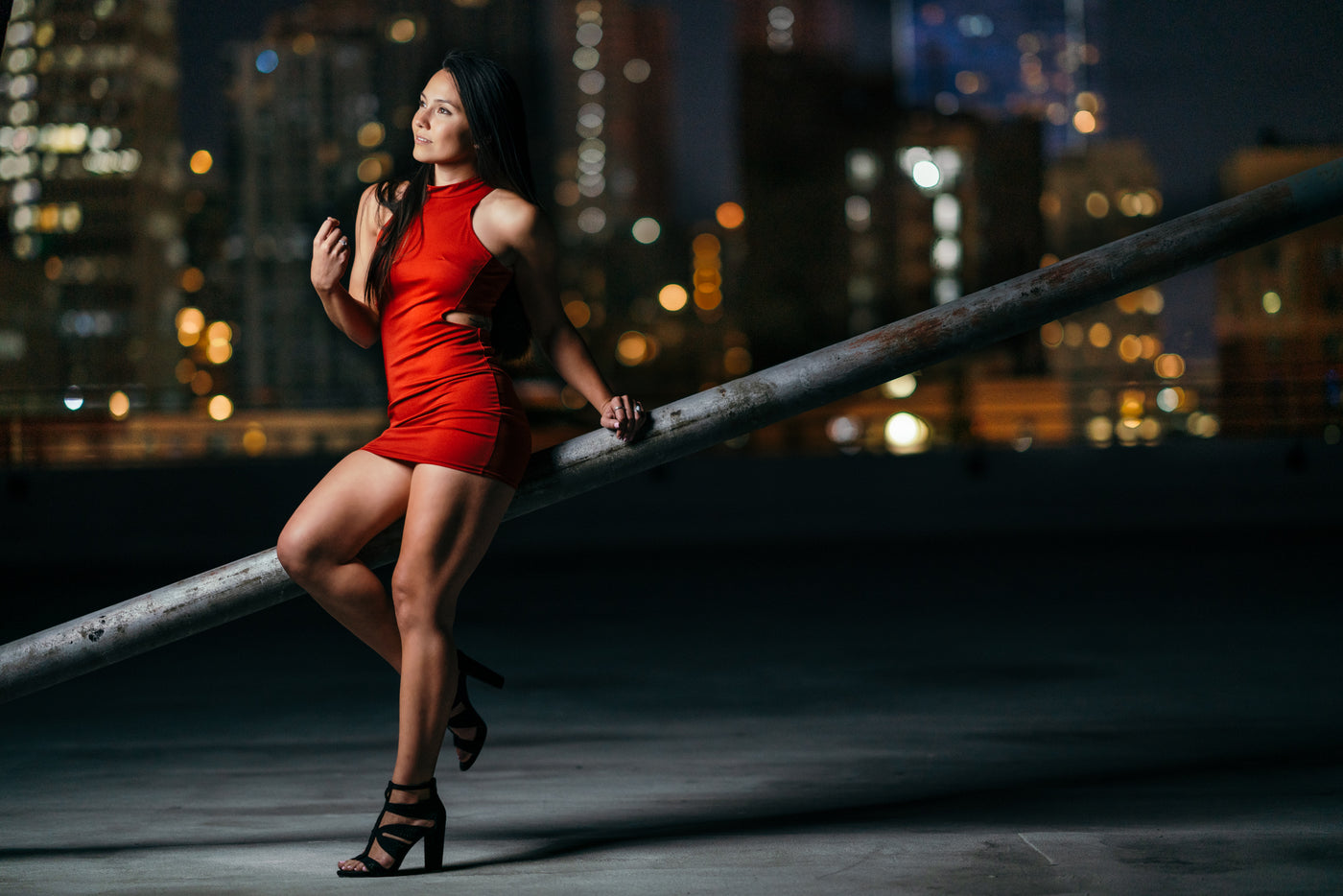 LA Rooftop Photoshoot using Continuous Lights